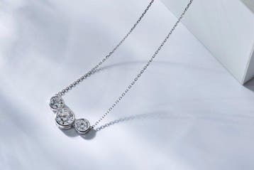 Halsketting - 14 karaat Witgoud - 2.83ct. tw. Diamant, Nieuw