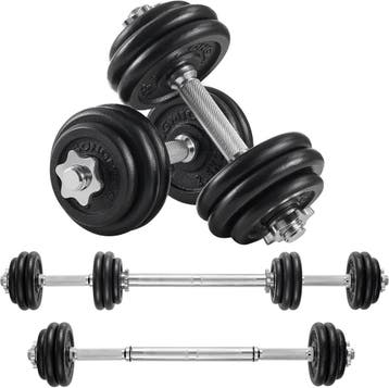 SONGMICS Halterset 30 kg - Als Nieuw SYL30LBK, Ophalen, Nieuw, Benen, Dumbbell