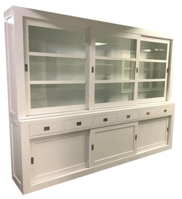 Buffetkast wit – wit Hasselt 300cm, Ophalen of Verzenden, Nieuw