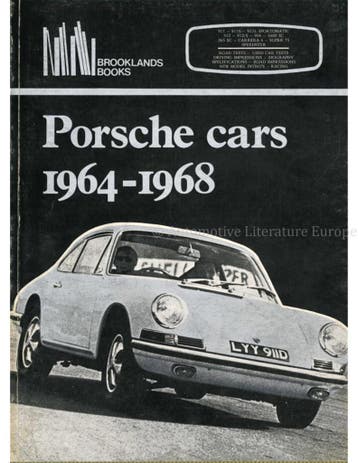 PORSCHE CARS 1964-1968 (BROOKLANDS), Boeken, Nieuw, Porsche, Author