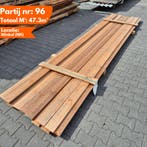 Partij Meranti Afdeklatten 4300x115x18-30mm, Ophalen of Verzenden, Nieuw