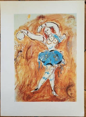 Marc Chagall (1887-1985) - Dancer of Daphnis and Chloe §