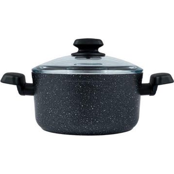 Korkmaz Ornella Braadpan 24 cm – Aluminium Pan 5L Met Deksel, Ophalen of Verzenden, Nieuw