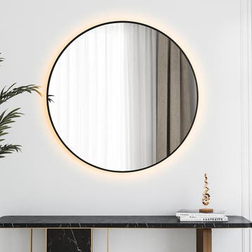 Badkamerspiegel met LED Verlichting en Verwarming 100cm -, Huis en Inrichting, Woonaccessoires | Spiegels, Ophalen of Verzenden