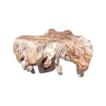 Salontafel Horses Teak Unique | World of Brosi, Huis en Inrichting, Ophalen of Verzenden, Nieuw