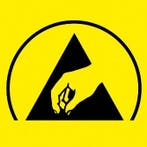 Stapelbak, 600x400x320 mm, euronorm, ESD, zwart pp, gebruikt, Doe-het-zelf en Verbouw, Kratten en Dozen, Gebruikt, 40 tot 60 cm