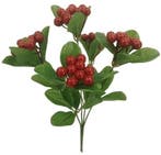 Bessentak Rood Kunstbloem 32 cm per stuk, Ophalen of Verzenden, Nieuw