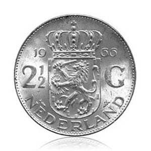 Nederlandse zilveren Rijksdaalder Juliana, Verzenden, Koningin Juliana, Losse munt, Zilver