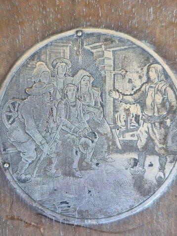 Decoratief ornament - Nederland - Antieke geëtste metalen
