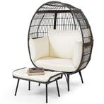 2dekans | Coast Egg stoel met Voetenbank - XXL - Max. 205 kg, Huis en Inrichting, Stoelen, Ophalen of Verzenden, Zo goed als nieuw