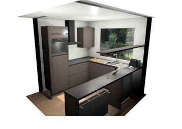 Keuken Luanda Macchiato - Superkeukens, Huis en Inrichting, Keuken | Complete keukens, Ophalen of Verzenden, Nieuw, Bruin