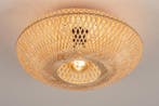 Rietveld Plafondlampen - Bruin, Naturel - Hout, Rotan, Huis en Inrichting, Lampen | Plafondlampen, Verzenden, Nieuw