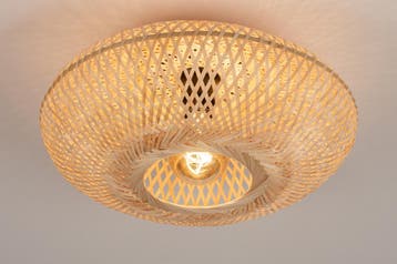 Rietveld Plafondlampen - Naturel - Hout, Rotan, Verzenden, Nieuw