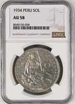 Peru. Sol 1934 - NGC AU58 (Zonder minimumprijs)