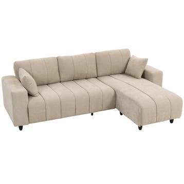 L-vormige Hoekbank Met Flexibele Chaise Longue, 3-zits Bank, Verzenden, Nieuw