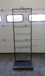 Rek, Display met reclamebordhouder B59 x D43 x H187cm, Gebruikt