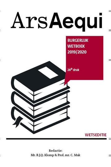 Burgerlijk Wetboek 20192020 9789492766717, Zo goed als nieuw