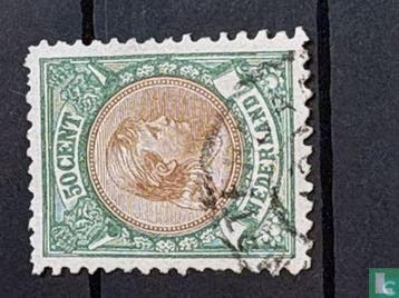 Nederland - Prinses Wilhelmina - 1896, Postzegels en Munten, Postzegels | Nederland, Verzenden, Gestempeld