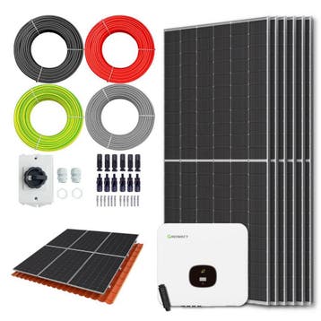 Zonnepanelen Pakket Schuindak 3.4 kW 6x 560Wp, Doe-het-zelf en Verbouw, Zonnepanelen en Toebehoren, Ophalen of Verzenden, Nieuw