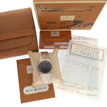 Ebel Classic Wave 181903; 18k Goud/Stalen Heren Horloge, Overige merken, Staal, Polshorloge, Ophalen of Verzenden