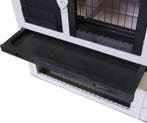 Konijnenhok Aurora Rustic Grijs – Houten konijnenhok met r, Dieren en Toebehoren, Verzenden, Nieuw, Overige typen