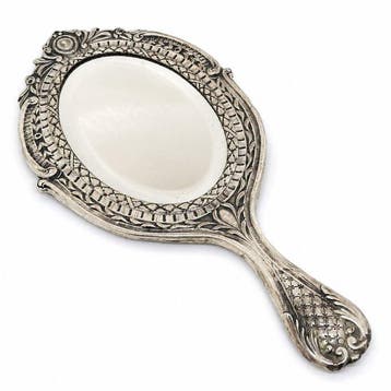 Handspiegel - Zilver, Antiek en Kunst