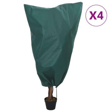 vidaXL Plantenhoezen met trekkoord 4 st 70 g/m² 0,8x1,2 m, Verzenden, Nieuw