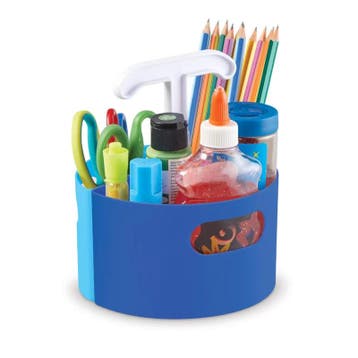 Pennenbak met uitneembare vakjes - Blauw, Ophalen of Verzenden, Nieuw