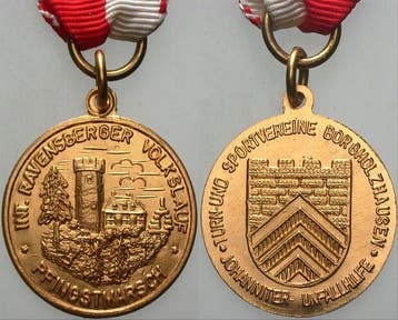 Medaille vergoudet 1972 Borgholzhausener medaille Int Rav..., Verzenden
