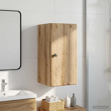 vidaXL Badkamer wandkast BREDA Artisanaal eiken 30 x 31 x 59, Verzenden, Nieuw