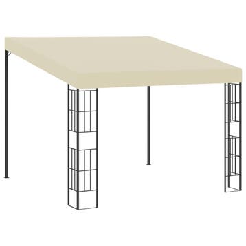 vidaXL Wandprieel 3x3 m stof crèmekleurig, Verzenden, Nieuw