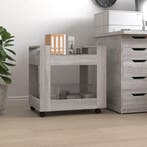 vidaXL Bureaukastje 60x45x60 cm bewerkt hout grijs sonoma, Huis en Inrichting, Kasten | Ladekasten, Verzenden, Nieuw