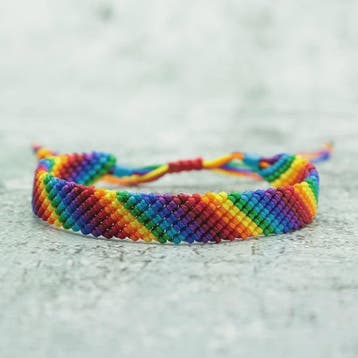 Fashion LGBT Bracelet Men Women Rainbow Rope Braclets Handma, Verzenden, Nieuw