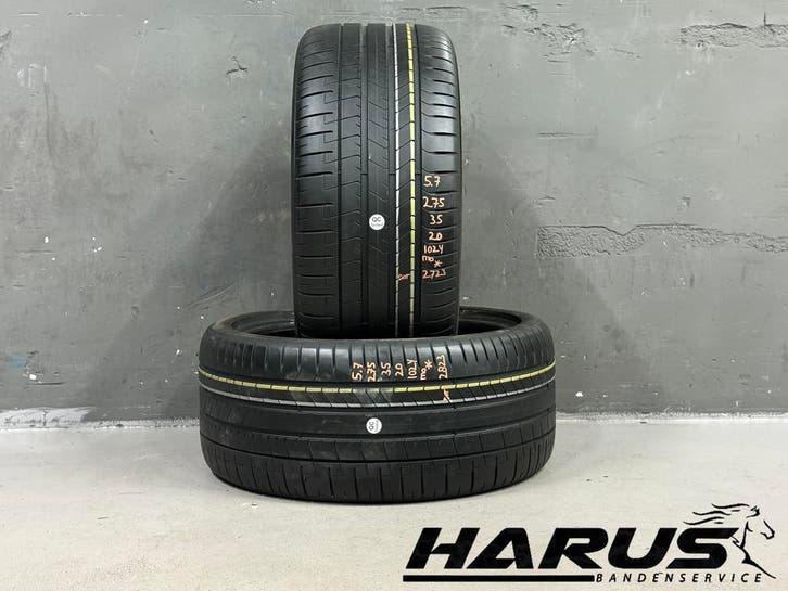275/35/20 102Y Pirelli zomerbanden 5,7mm profiel 2 stuks, Auto-onderdelen, Banden en Velgen, 20 inch, Erkend duurzaam, Zomerbanden