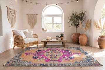 Vintage Usak - Vloerkleed - 240 cm - 125 cm - met, Huis en Inrichting, Nieuw