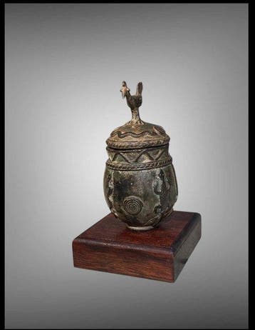 Medicijnpot Dogon - bronzen doos - Dogon - Mali