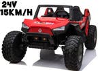 24V Beach buggy Rood High speed 15km/h, 2 zitter, 2.4ghz 4WD, Ophalen of Verzenden, Nieuw