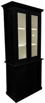 Buffetkast Roermond zwart 95 x 220cm, Ophalen of Verzenden, Nieuw