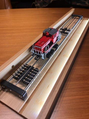 D-Marin H0 - Model treinbevestiging (1) - Rollenbank met LED, Hobby en Vrije tijd, Modeltreinen | H0, Nieuw
