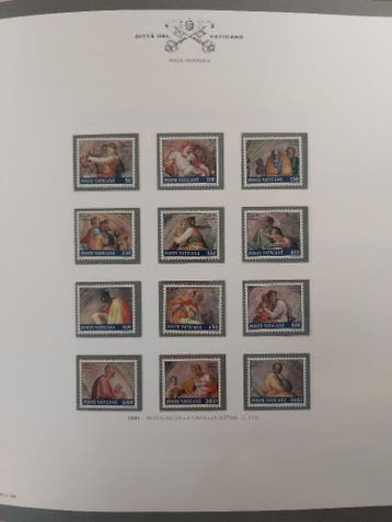 Vatikaan 1991-1999 verzameling album met vellen, Ophalen of Verzenden