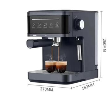 Halfautomatische Espresso Machine 20 Bar met Melkopschuimer, Verzenden, Nieuw