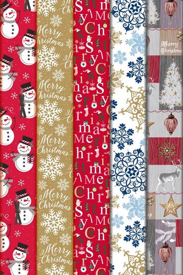 Rol Inpakpapier Kerst diverse dessins, Kleding | Dames, Carnavalskleding en Feestkleding, Ophalen of Verzenden, Nieuw