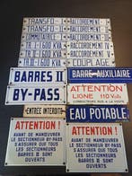 Grote partij van 20 industriële emaille platen - Emaille