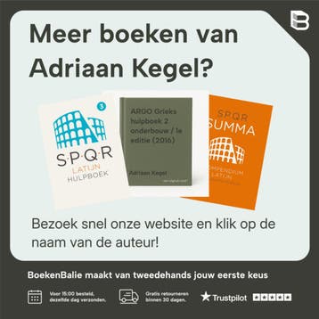 ARGO Grieks tekstboek onderbouw / 1e editie (2016), Verzenden, Zo goed als nieuw, Adriaan Kegel