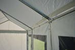 Ultimate Partytent PVC 4x4x2.2 meter in Wit-Antraciet, Verzenden, Nieuw, 2 meter of meer, Partytent