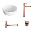 Sani Royal Keramische Waskomset Viona Brons, Nieuw