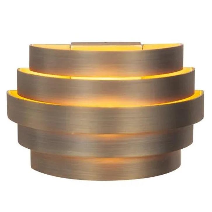 Moderne wandlamp | Brons | Rond | 20cm | G9 fitting  | Scudo, Huis en Inrichting, Lampen | Wandlampen, Nieuw, Metaal, Ophalen of Verzenden