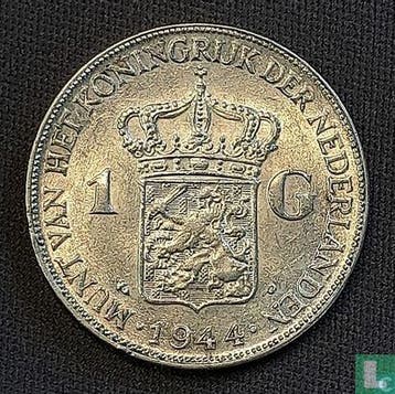 Nederland 1 gulden 1944 (type 2), Verzenden, Overige waardes, Losse munt, Goud