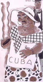 Spotprent over de Cubaanse revolutie in 1933 (lijst optie), Verzenden