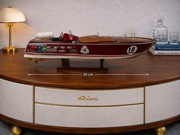 Magnifique RIVA AQUARAMA Zoom 53 cm modelisme bois maquette, Nieuw